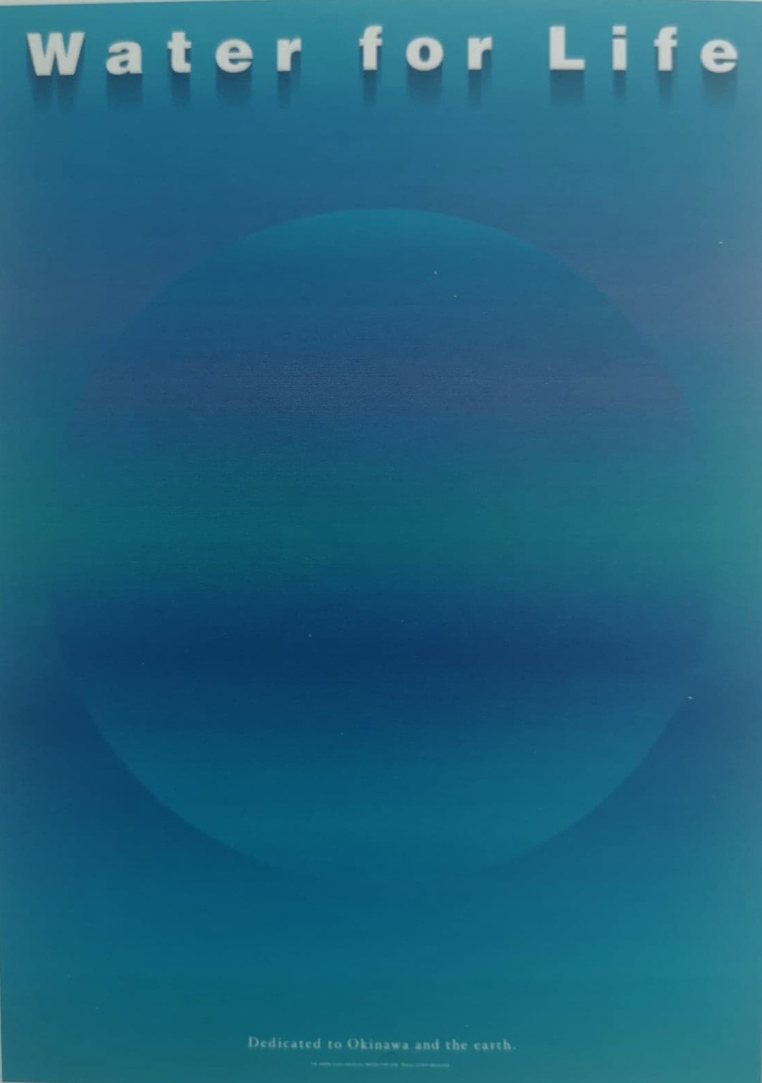 Shin Matsunaga, Japan, "Water for Life"